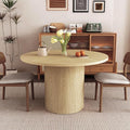 weselon Round Dining Table for 4, Modern Farmhouse Kitchen Table, 47 Inch Small by WelcometoFurnitureSalon