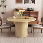 weselon Round Dining Table for 4, Modern Farmhouse Kitchen Table, 47 Inch Small by WelcometoFurnitureSalon