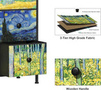 EXOTICA Van Gogh 9 Drawers Dresser Wide TV Stand Colorful Dressers & Chest of - Image 4