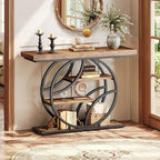 Huuger Modern Console Table, 41.3 Inch Sofa Table - Image 3