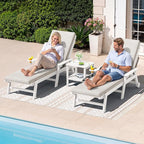 SERWALL Outdoor Chaise Lounge Set of 2 - Image 7