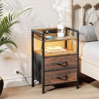 Lazzanto Night Stand Bedside Table Bedroom - Image 2