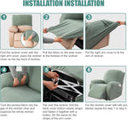Genina Recliner Chair Cover, Stretch Reclining Chair Covers, Recliner Sofa - Image 7
