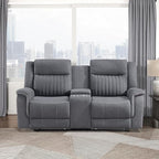 Lexicon Manual Double Reclining Loveseat, Polished Microfiber Manual Wall by Lexicon