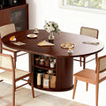 Extendable Round Dining Table for 2-4-6, 63 Inch Dining Room Kitchen Table by WildhomeYourHomeFurnishingSolution