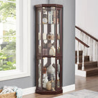Glass Corner Display Cabinet - Image 5