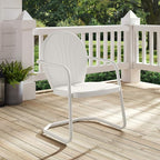 Crosley Furniture Griffith Outdoor Chair, Retro Metal Patio Chairs - Image 9