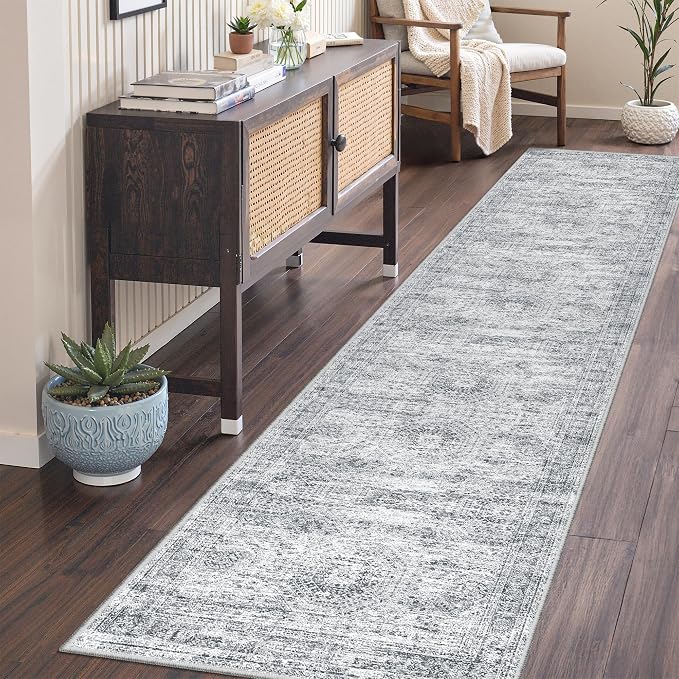 2x8 Runner Rug Non Slip, Washable Hallway Runner Rug, Nursery Room, Soft Runner - Image 3