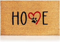 Coir Welcome Mat, Dog Footprints, 17 x 29 in | 100% Natural Coir, Anti-Shedding by AmaruDoorMats