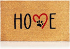 Coir Welcome Mat, Dog Footprints, 17 x 29 in | 100% Natural Coir, Anti-Shedding by AmaruDoorMats