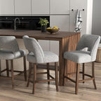 VKNOW Bar Stools Set of 2, Modern Counter Stools - Image 4