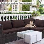 8PCS Patio Cushion Covers.Patio Furniture Couch SeatSlipcovers | Washable - Image 6