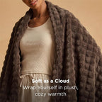 Bedsure 3D Fleece Bubble Blanket - Image 2