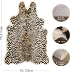 Cheetah Print Rug, Leopard Rug 5.2x7 Faux Animal Print Skin Cheetah Area Rug - Image 2