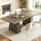 LITTLE TREE Dining Table for 6 People, Wooden Table, Rectangle Furniture by LITTLETREE