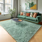Sage Green Rugs for Living Room, 5x7 Ft Shaggy Rug Plush Carpet for Bedroom | - Image 7