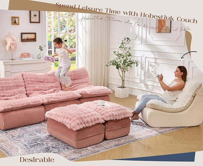 Hobestluk Sofa Couch Foam Sofa for Small Spaces Comfy Sofas - Image 6