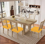Smiry Waterproof Seat Covers for Dining Room Chairs Set of 2, Stretch Jacquard - Image 8