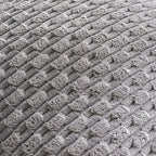 Set of 4 Grey Decorative Throw Pillow Covers 12x20 Inch Corduroy Pillow Covers - Image 5