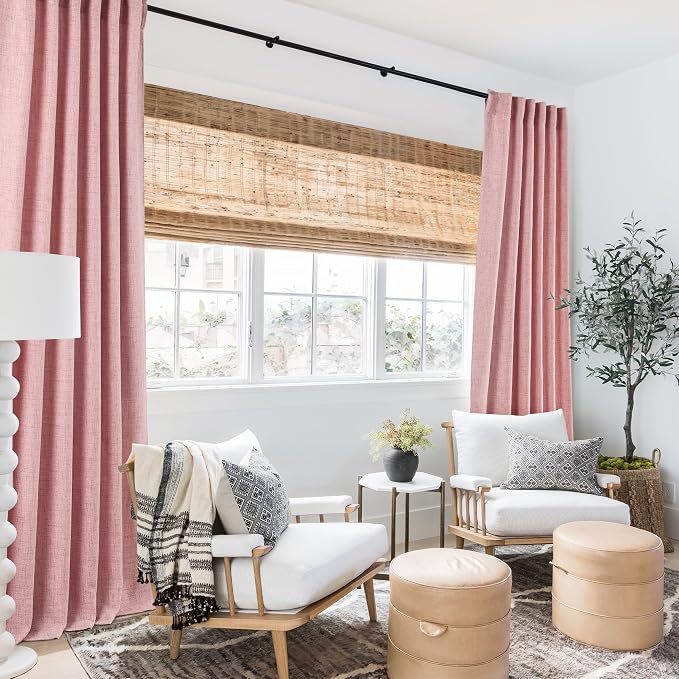 RYB HOME Linen Semi Sheer Curtains - Image 6