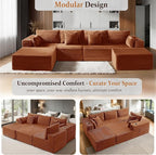37" Cloud Sectional Couch Ottoman - Image 6