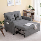 Sleeper Sofa Bed, 3 in 1 Convertible Sleeper Couch Bed Pull Out, Small Loveseat by AYEASY