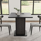 Small Black Dining Table for 2-4, 31.5 Inch Farmhouse Square Kitchen Table - Image 4