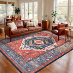 SERISSA 6x8 Washable Non Slip Boho Area Rug by SERISSAHomeDecorCollection