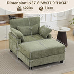 WUTUTUEE 57.5" Oversized Chaise Lounge - Image 2