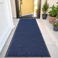 OLANLY Front Door Mat 47x23, Waterproof Heavy-Duty Indoor Outdoor Doormat | Blue by OLANLY