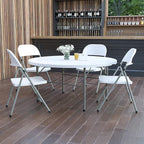Flash Furniture Scarborough 5' Round Plastic Folding Table - Image 2