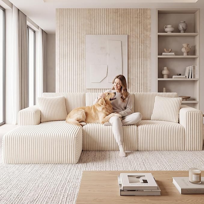 GRUSIGN 107'' Cloud Sectional Boneless Couches - Image 6