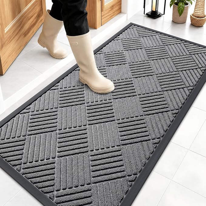 OLANLY Front Door Mat Outside Entrance 47x23, Waterproof Heavy-Duty Doormat | by OLANLY