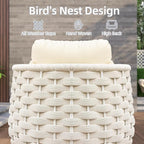 TWT 5-Piece Aluminum Patio Furniture Set, Olefin Armchairs - Image 7