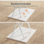 HOOBRO Folding TV Tray Tables, Industrial Snack Tables - Image 8