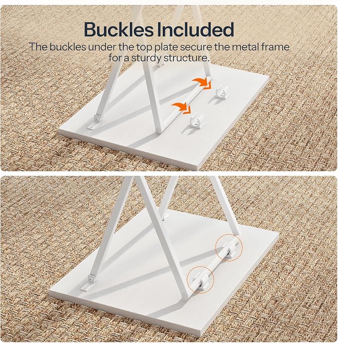 HOOBRO Folding TV Tray Tables, Industrial Snack Tables - Image 8