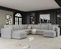 Oversized Modular Sectional Sofa, Solid Wood Frame Sofa, Removable Washable by Kalafini