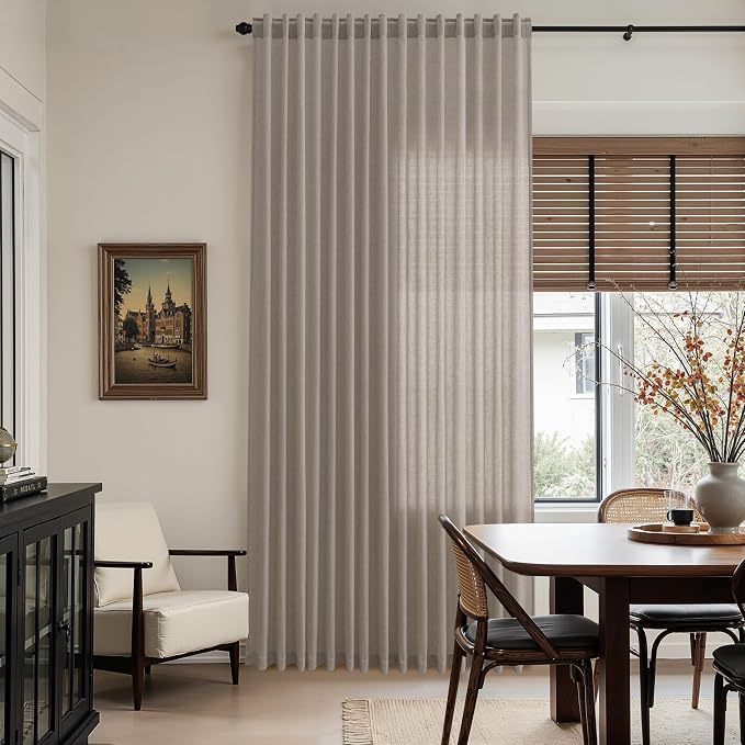 Stone Beige Curtains 90 Inches Long - Image 6
