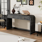 59'' Retro Console Table Sofa Table Entryway Table by LynHomeFurnitureMall
