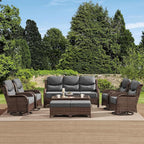 HILLGA Luxury High Back Patio Furniture Set by HILLGA