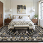 6x9 Area Rugs for Living Room, Large Washable Rug, Dining Room, Low Pile - Image 9