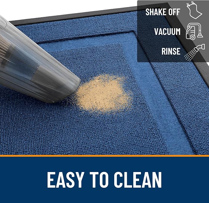 OLANLY Front Door Mat Outside 59x34, All-Season Heavy-Duty Rubber Doormat | - Image 5