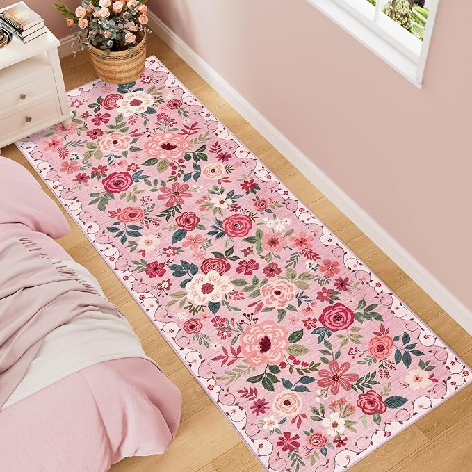 DUKINO 2.6x8 Runner Rug, Washable Runner Rug - Image 3