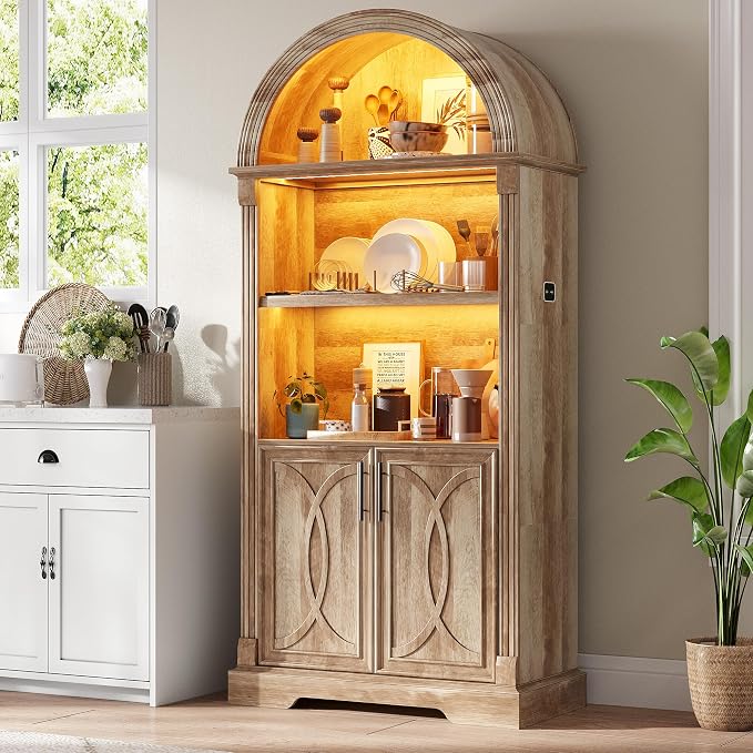 Vlsrka Arched Cabinet, Kitchen Pantry Cabinets by VlsrkaFurniture