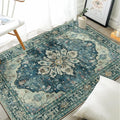 RELEANY Washable Area Rug, Water Repellent, Pet Friendly, Vintage Floral Boho by RELEANY