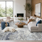 12x15 Extra Large Area Rug for Living Room Washable Abstract Rug, sofas and - Image 2