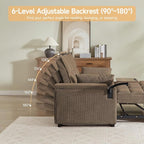 Auvsoce 65'' Chaise Lounge Chair Indoor, 3-in-1 Convertible Sofa Bed - Image 8