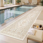 2'6 x 14' Runner Rug Non Slip, Washable Kitchen Rugs, Living Room, Extra Long - Image 9