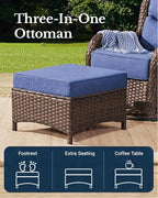HILLGA Luxury High Back Patio Furniture Set - Image 7