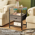 Huuger Nightstand Set of 2, Night Stand - Image 4
